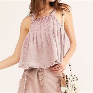 Free People Marina Denim Top